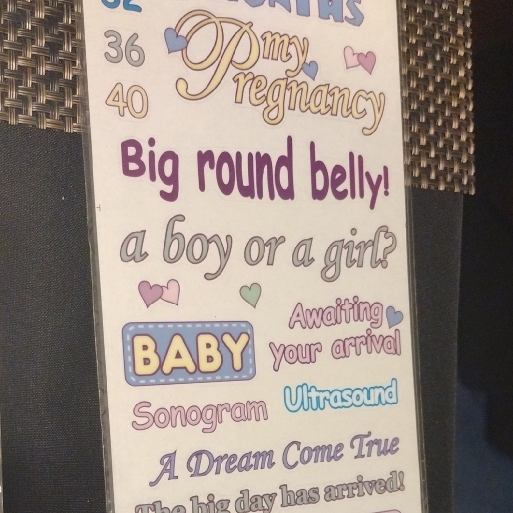 Pregnancy Announcement/Scrapbooking Stickers 3(Sheets) - Picture 6 of 7